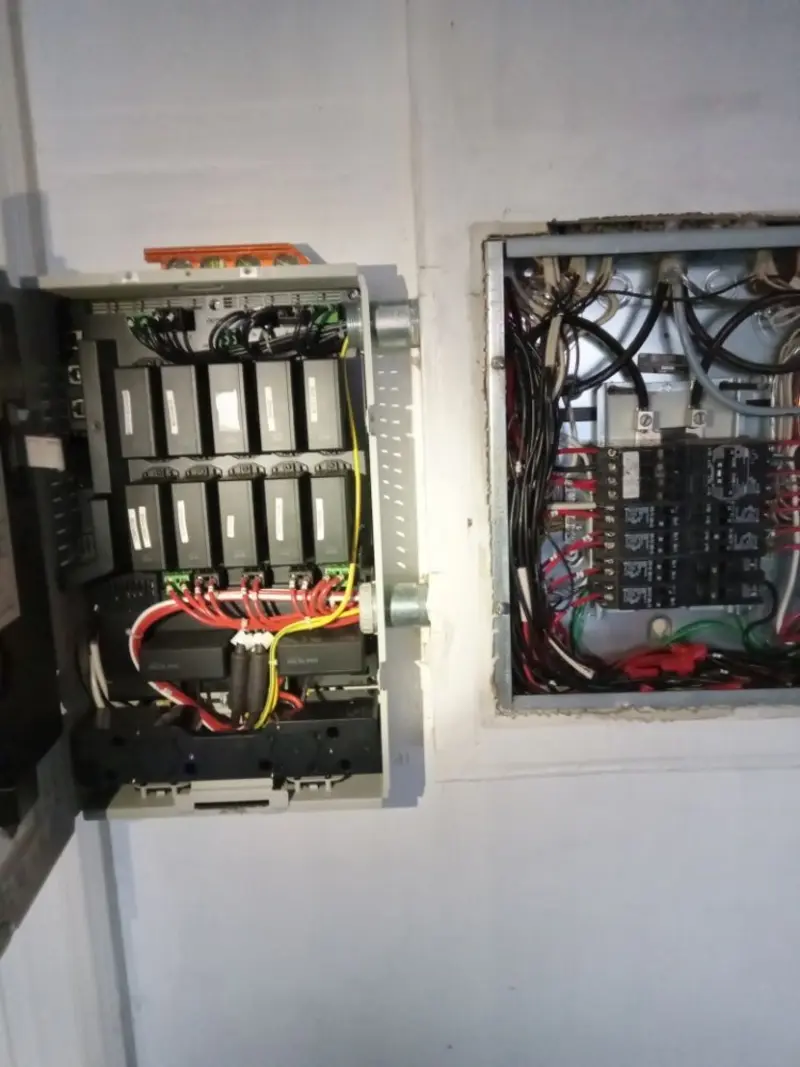 Electrical panel upgrade completed for Ring Doorbell Installation in Merrimac